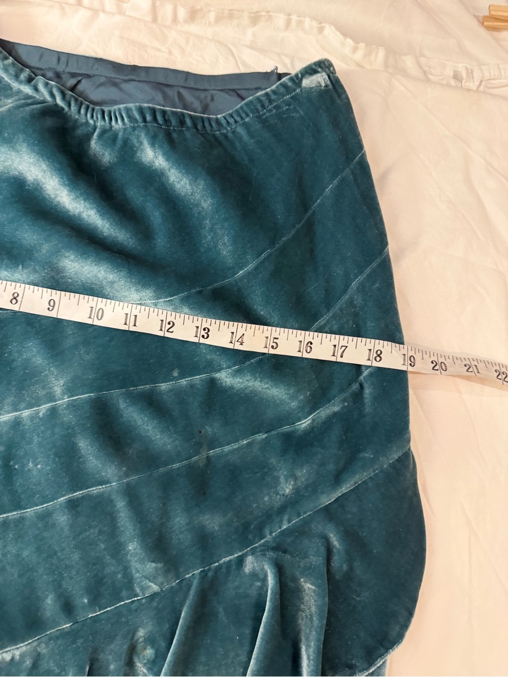 For adempsey only! DOUBLE D RANCH Velvet Tiered Maxi Skirt Green - Picture 15 of 16